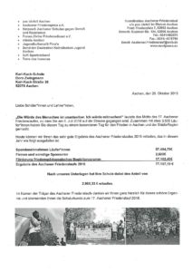 Urkunde und Infos Friedenslauf 20182